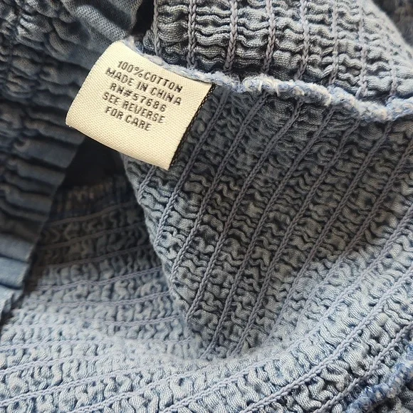 Denim Peasant Top - Picture 6 of 9